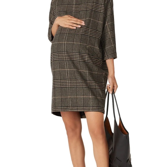 Hatch Maternity Plaid Shift Dress Size - Picture 2 of 8
